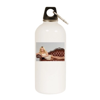 Hayden Panettiere White Water Bottle With Carabiner