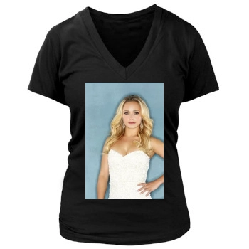 Hayden Panettiere Women's Deep V-Neck TShirt