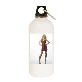 Hayden Panettiere White Water Bottle With Carabiner