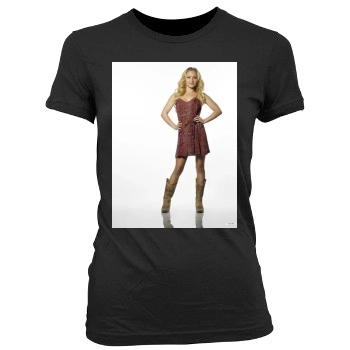 Hayden Panettiere Women's Junior Cut Crewneck T-Shirt