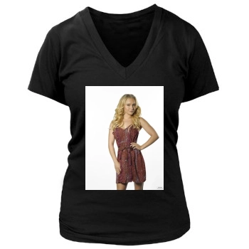 Hayden Panettiere Women's Deep V-Neck TShirt