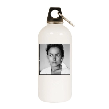 Hayden Panettiere White Water Bottle With Carabiner