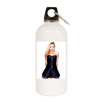 Hayden Panettiere White Water Bottle With Carabiner