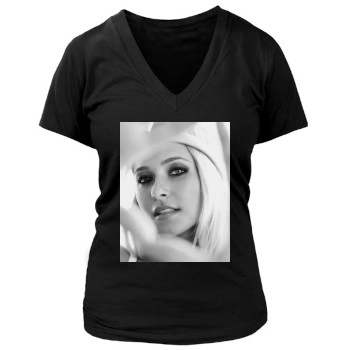 Hayden Panettiere Women's Deep V-Neck TShirt