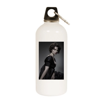 Hayley Atwell White Water Bottle With Carabiner