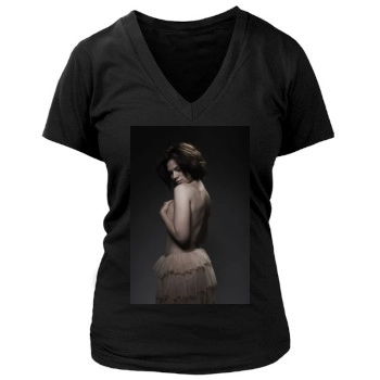 Hayley Atwell Women's Deep V-Neck TShirt