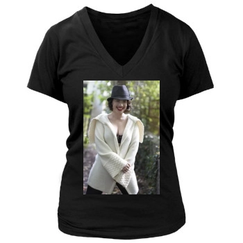 Hayley Atwell Women's Deep V-Neck TShirt