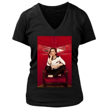 Hayley Atwell Women's Deep V-Neck TShirt