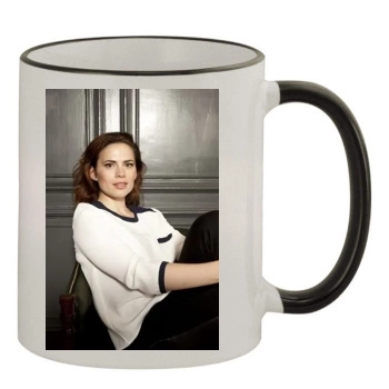 Hayley Atwell 11oz Colored Rim & Handle Mug