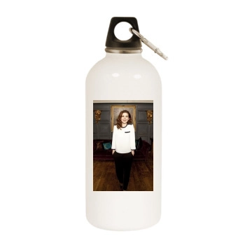 Hayley Atwell White Water Bottle With Carabiner