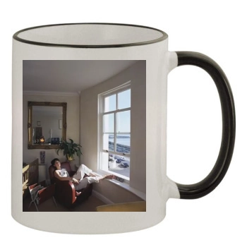 Heather Peace 11oz Colored Rim & Handle Mug