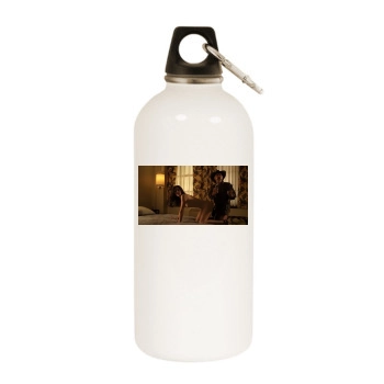 Heather Roop White Water Bottle With Carabiner