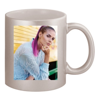 Heidi Klum 11oz Metallic Silver Mug