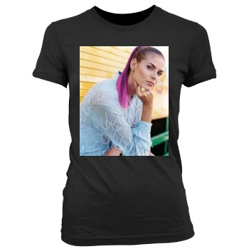 Heidi Klum Women's Junior Cut Crewneck T-Shirt