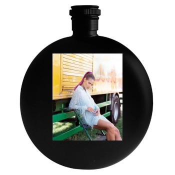 Heidi Klum Round Flask