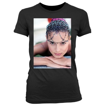 Heidi Klum Women's Junior Cut Crewneck T-Shirt