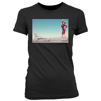 Heidi Klum Women's Junior Cut Crewneck T-Shirt