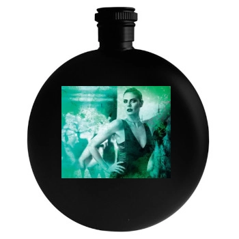 Heidi Klum Round Flask