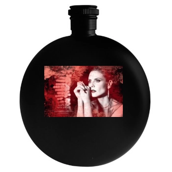 Heidi Klum Round Flask