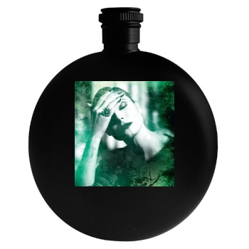 Heidi Klum Round Flask