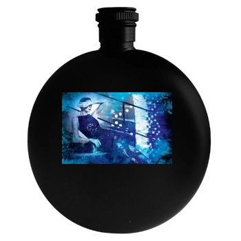 Heidi Klum Round Flask