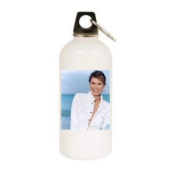 Heidi Klum White Water Bottle With Carabiner