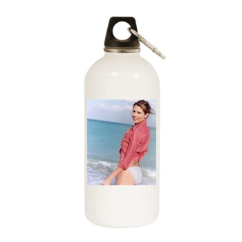 Heidi Klum White Water Bottle With Carabiner