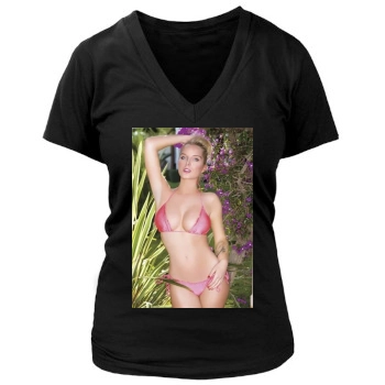 Helen Flanagan Women's Deep V-Neck TShirt