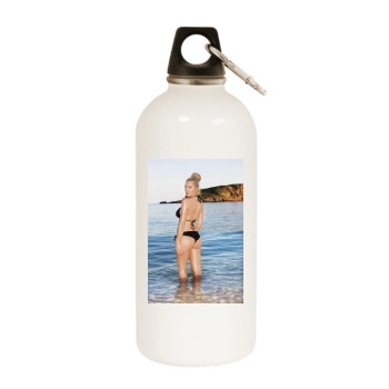 Helen Flanagan White Water Bottle With Carabiner