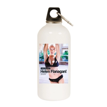 Helen Flanagan White Water Bottle With Carabiner