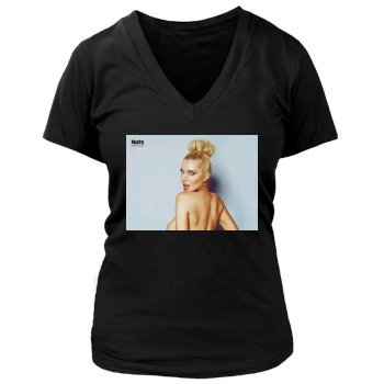 Helen Flanagan Women's Deep V-Neck TShirt