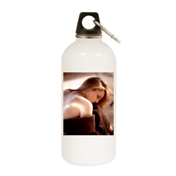 Helen Hunt White Water Bottle With Carabiner