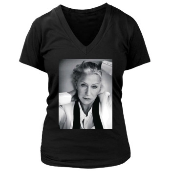 Helen Mirren Women's Deep V-Neck TShirt