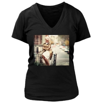 Helen Mirren Women's Deep V-Neck TShirt