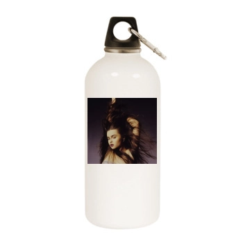 Helena Bonham Carter White Water Bottle With Carabiner