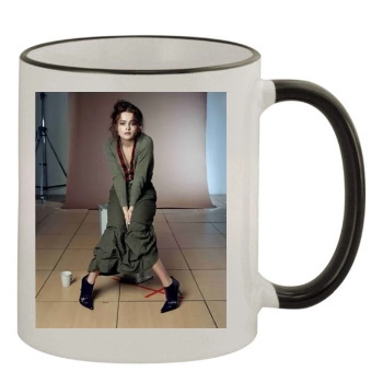 Helena Bonham Carter 11oz Colored Rim & Handle Mug