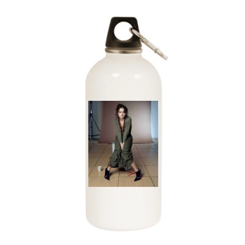 Helena Bonham Carter White Water Bottle With Carabiner