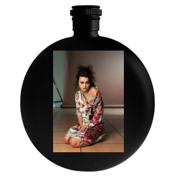 Helena Bonham Carter Round Flask