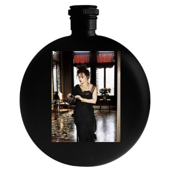 Helena Bonham Carter Round Flask