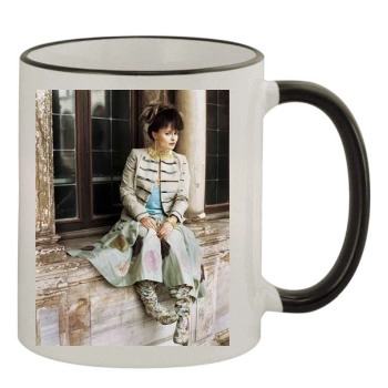 Helena Bonham Carter 11oz Colored Rim & Handle Mug