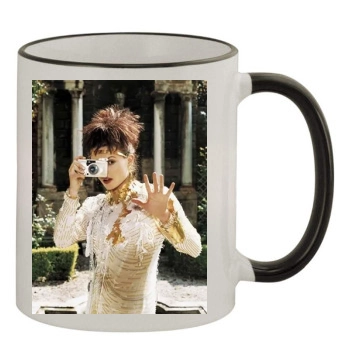 Helena Bonham Carter 11oz Colored Rim & Handle Mug