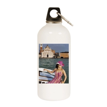 Helena Bonham Carter White Water Bottle With Carabiner