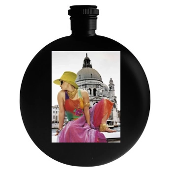 Helena Bonham Carter Round Flask