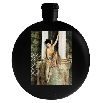 Helena Bonham Carter Round Flask