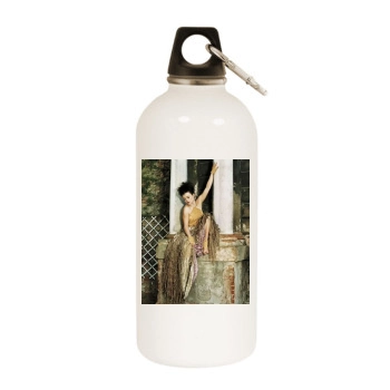 Helena Bonham Carter White Water Bottle With Carabiner