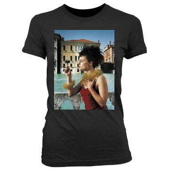 Helena Bonham Carter Women's Junior Cut Crewneck T-Shirt