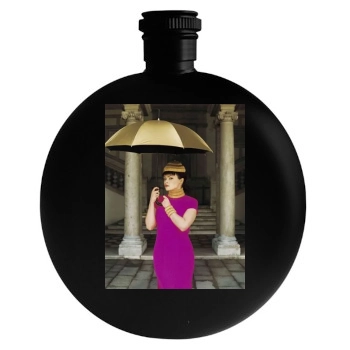 Helena Bonham Carter Round Flask