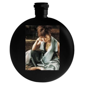 Helena Bonham Carter Round Flask