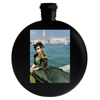 Helena Bonham Carter Round Flask