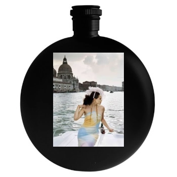 Helena Bonham Carter Round Flask